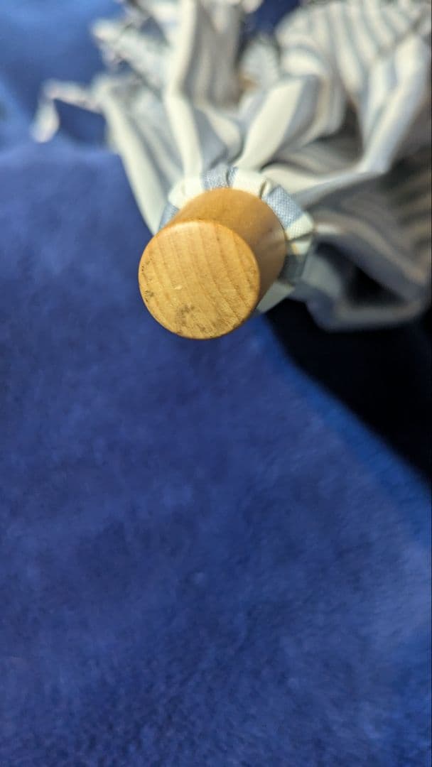 【木ストレート手元】サンバリア100折りたたみ日傘