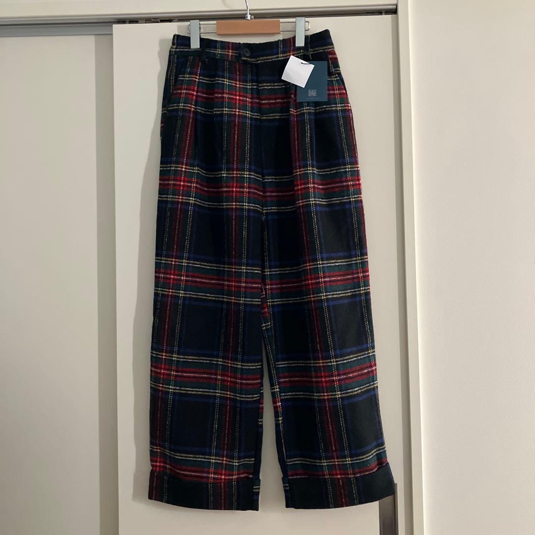 【タグ付き未使用】ARULLE roll up warm slacks