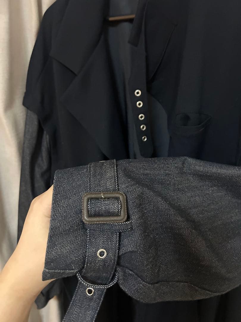 美品　Knuth Marf 3WAY トレンチコート　デニム　切替　異素材