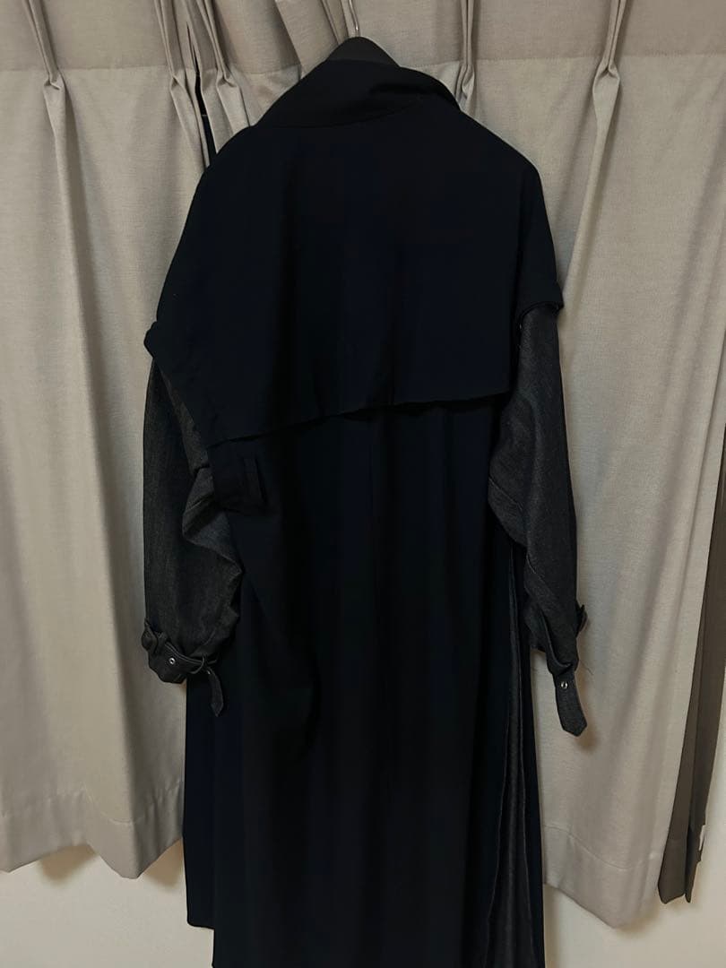 美品　Knuth Marf 3WAY トレンチコート　デニム　切替　異素材