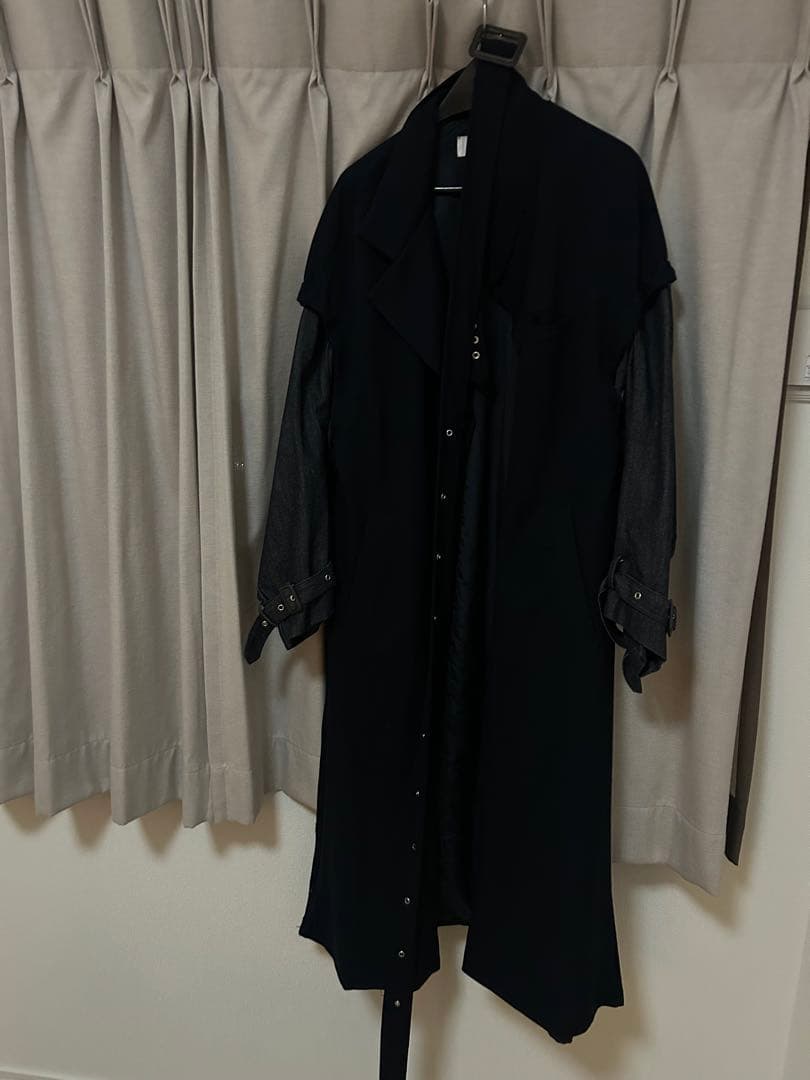 美品　Knuth Marf 3WAY トレンチコート　デニム　切替　異素材