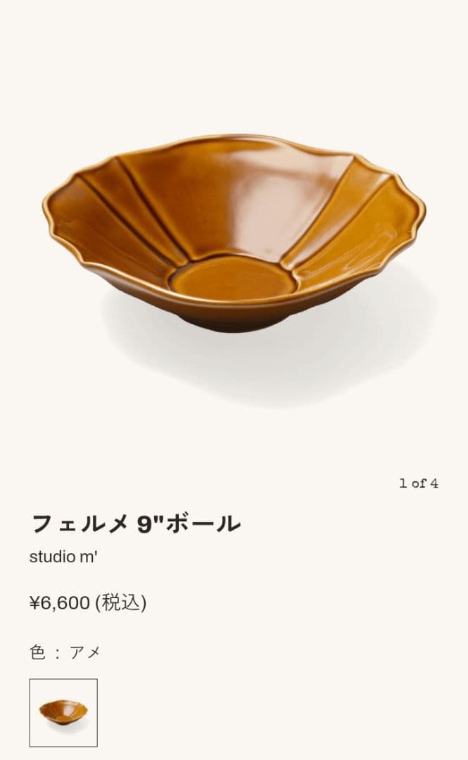 スタジオエム　フェルメ　9ボウル 2点セット