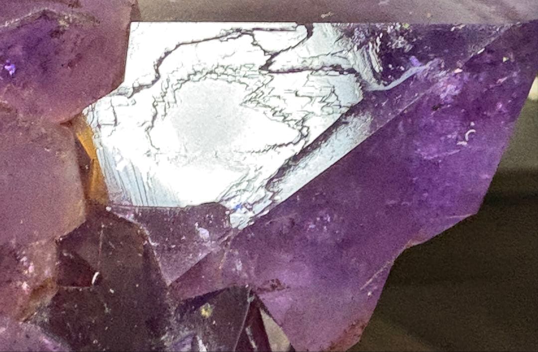 アメジスト　クラスター　美しい　トライゴーニック▽たくさん　レコードキーパー△