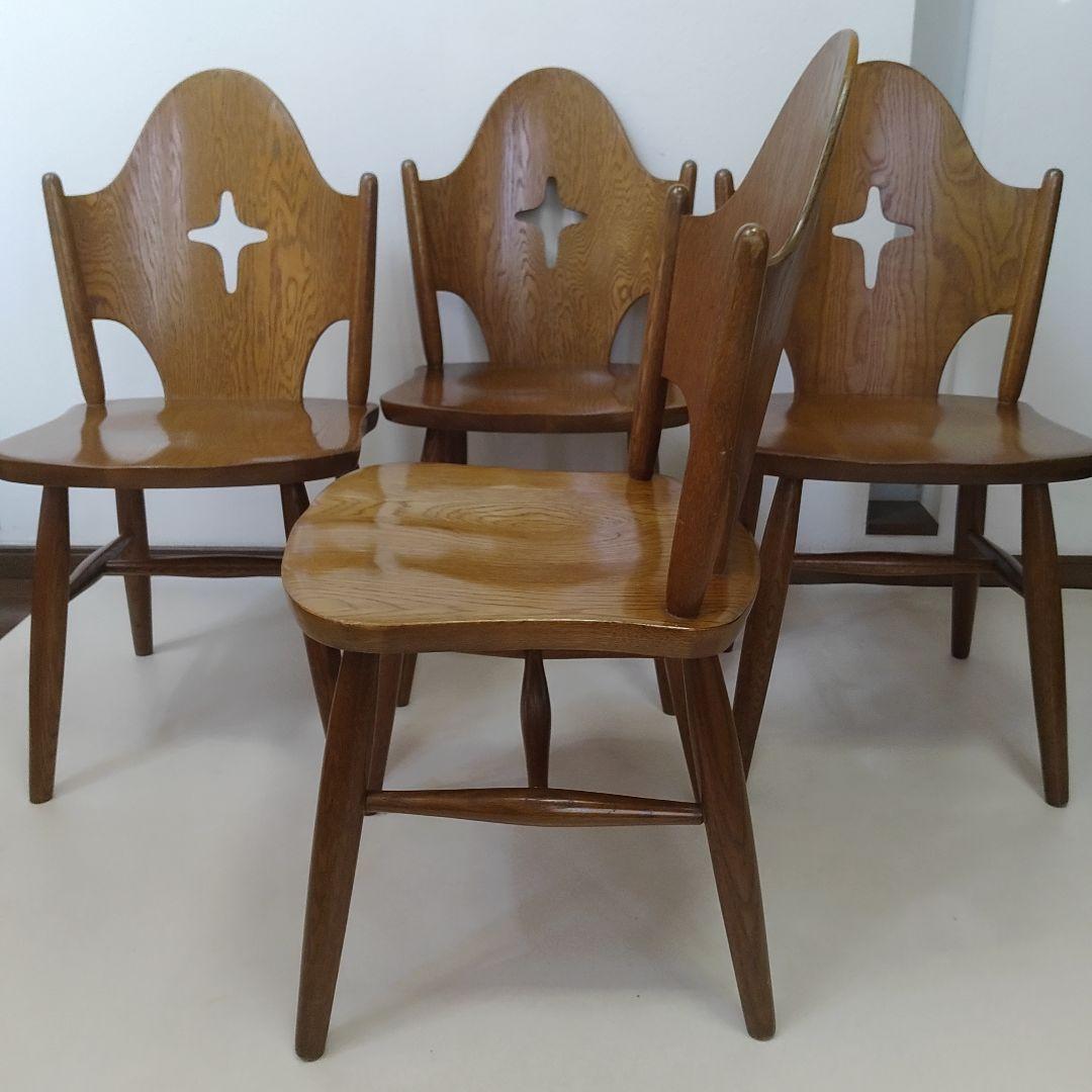 希少なお品　飛騨の家具　WINDS 太平　ダイニングチェア　チャーチチェア
