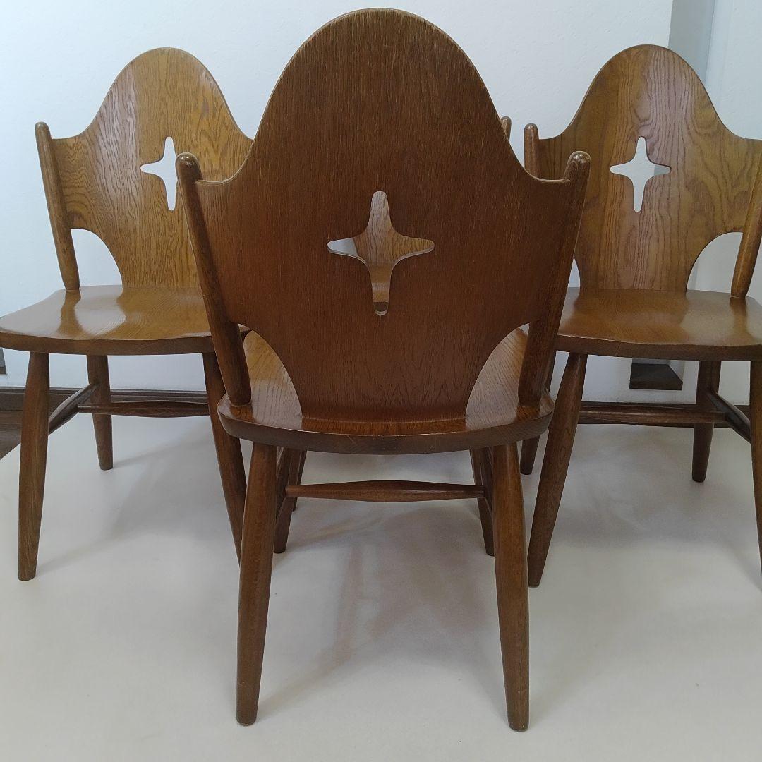 希少なお品　飛騨の家具　WINDS 太平　ダイニングチェア　チャーチチェア