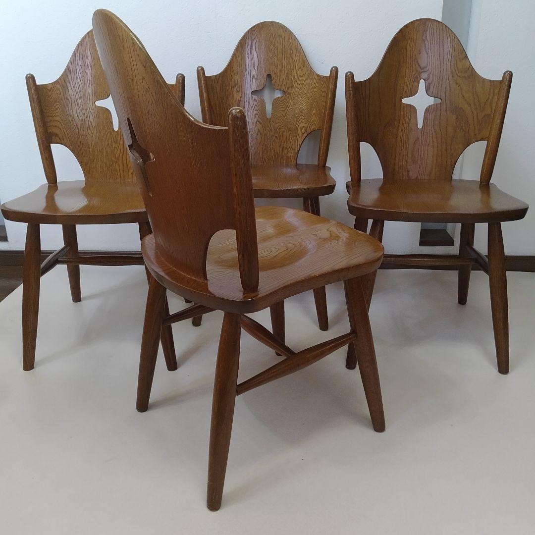 希少なお品　飛騨の家具　WINDS 太平　ダイニングチェア　チャーチチェア