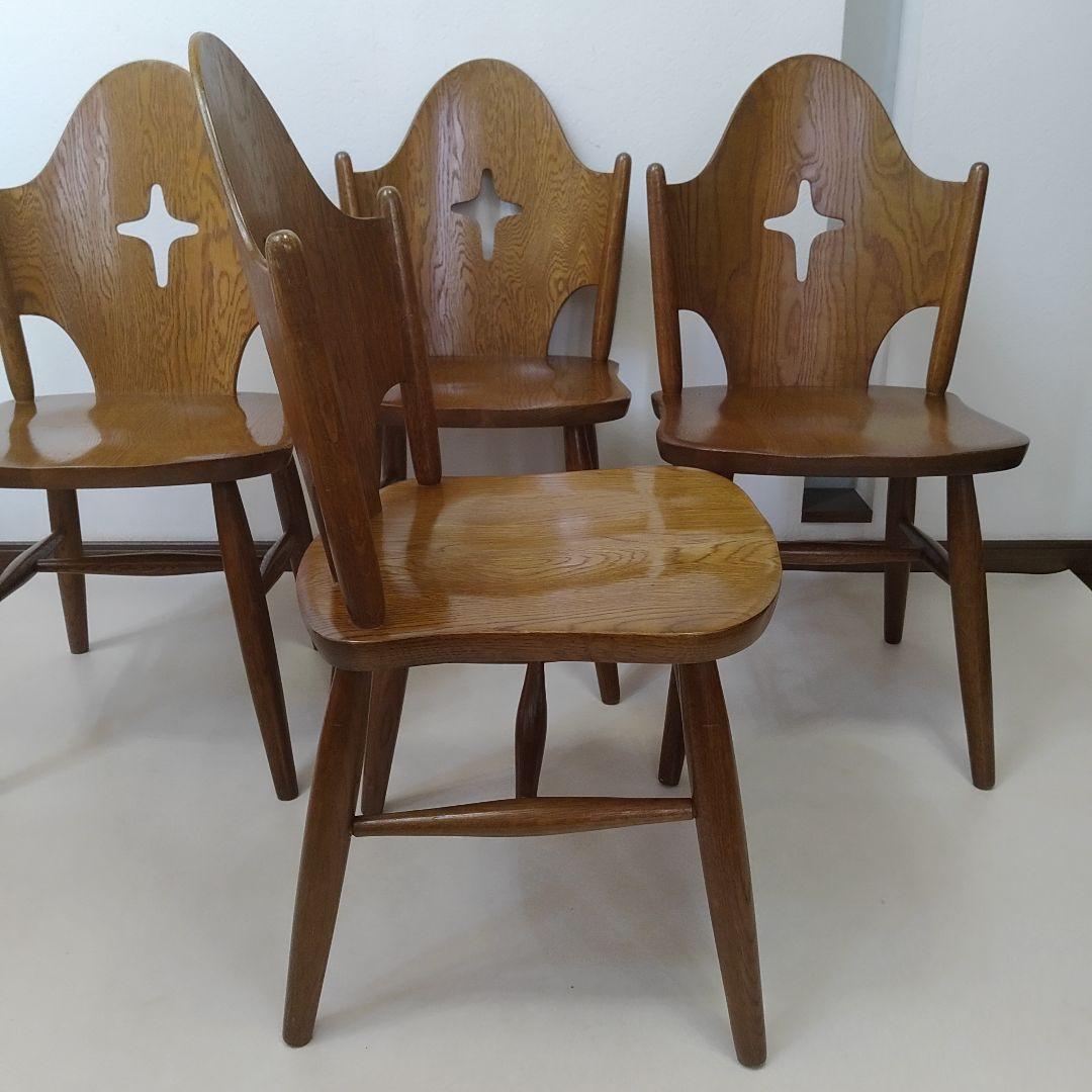 希少なお品　飛騨の家具　WINDS 太平　ダイニングチェア　チャーチチェア