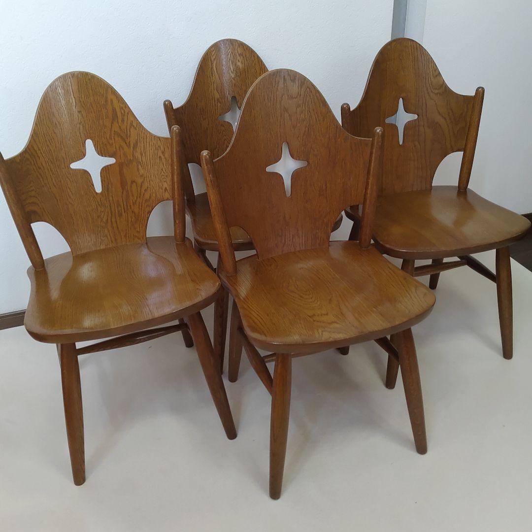 希少なお品　飛騨の家具　WINDS 太平　ダイニングチェア　チャーチチェア