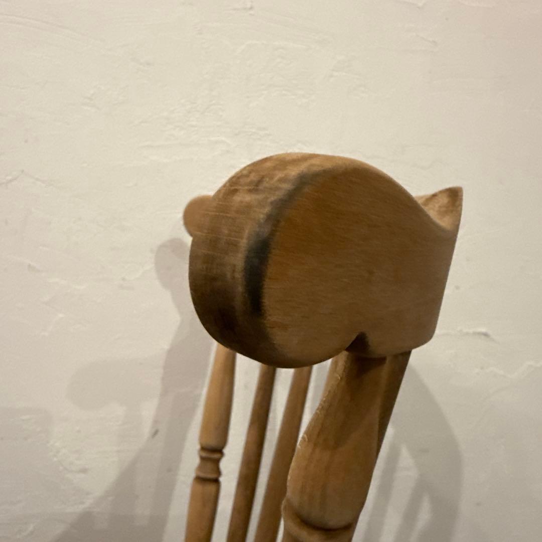 みーダイニングチェア　カフェチェア　剥離