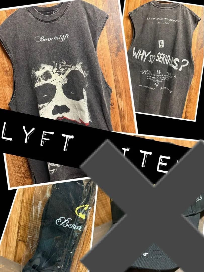 LYFT リフト　タンクトップ　ノースリーブ　ジョーカー　バットマン　靴下