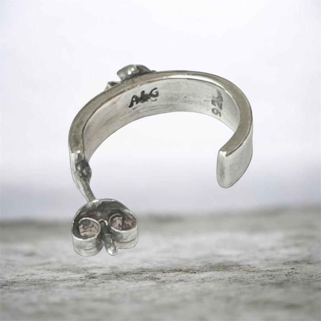 ☆A&G シルバー925 クロスモチーフピアス片耳☆ 新品・希少 即落札 即発送