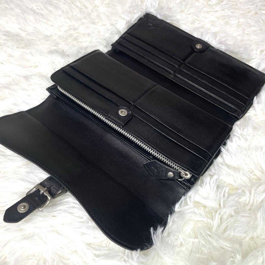 ヴィヴィアンウエストウッド 激レア廃盤 オーブ ベルト長財布 男女兼用 黒