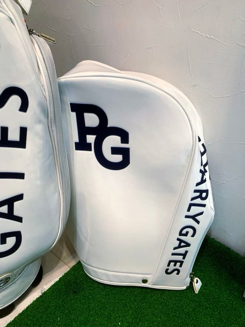 正規品　良品　パーリーゲイツ　エナメル　キャディバッグ　メンズ　レディース