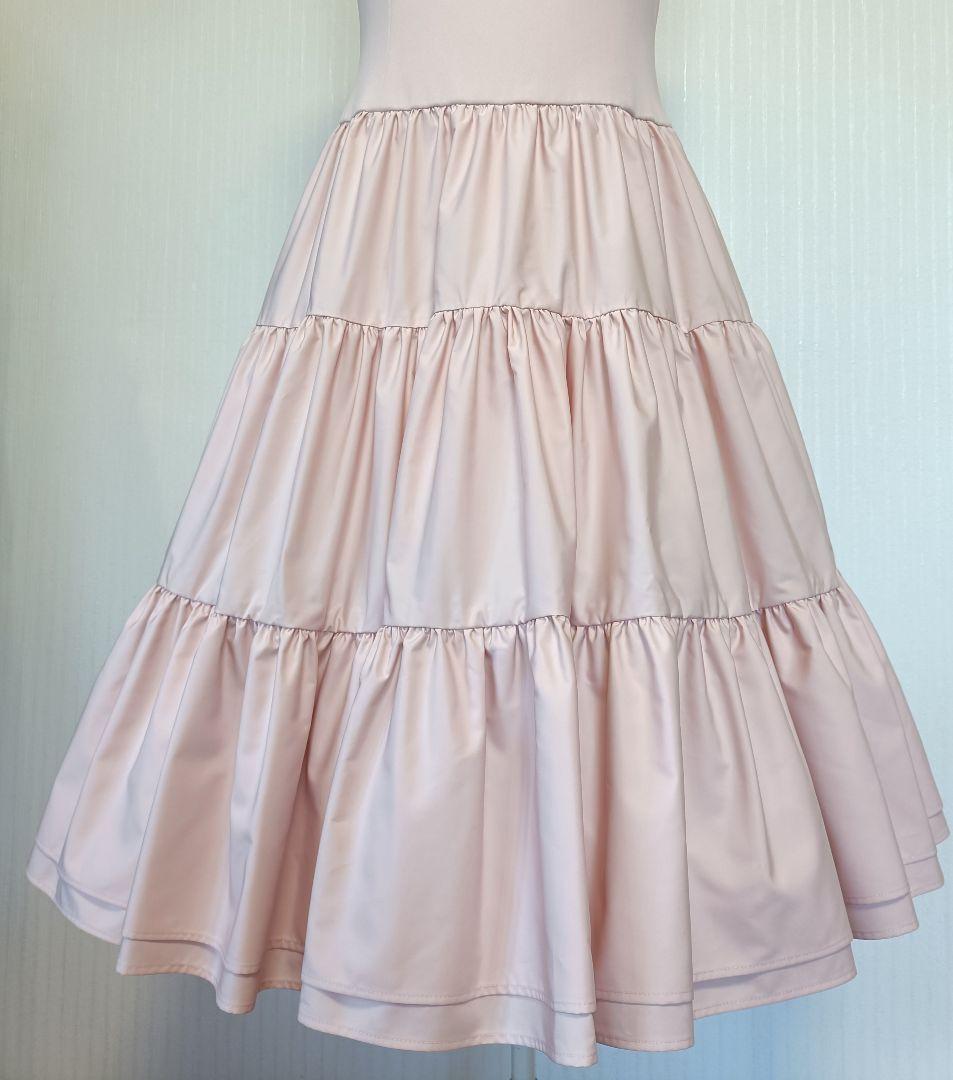 フォクシーNY45306 DressEdenティアードワンピースピンク38