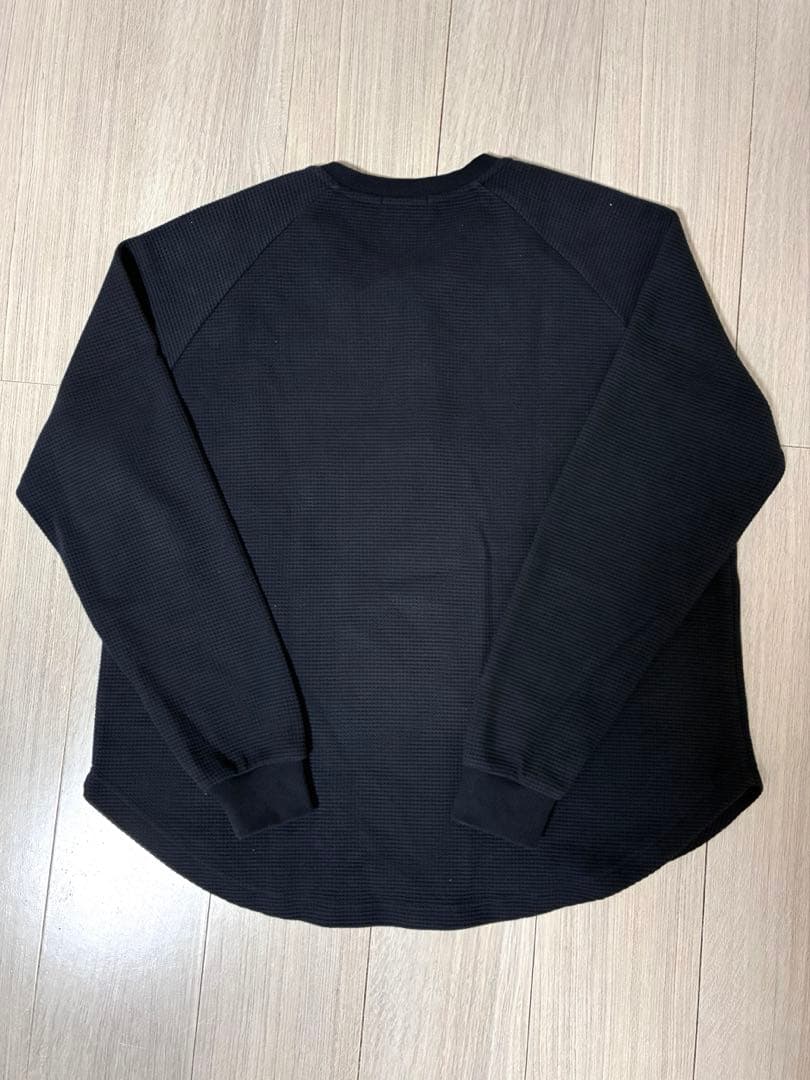 SOL soonerorlater 黒 ヘンリーネック 長袖カットソー Lサイズ