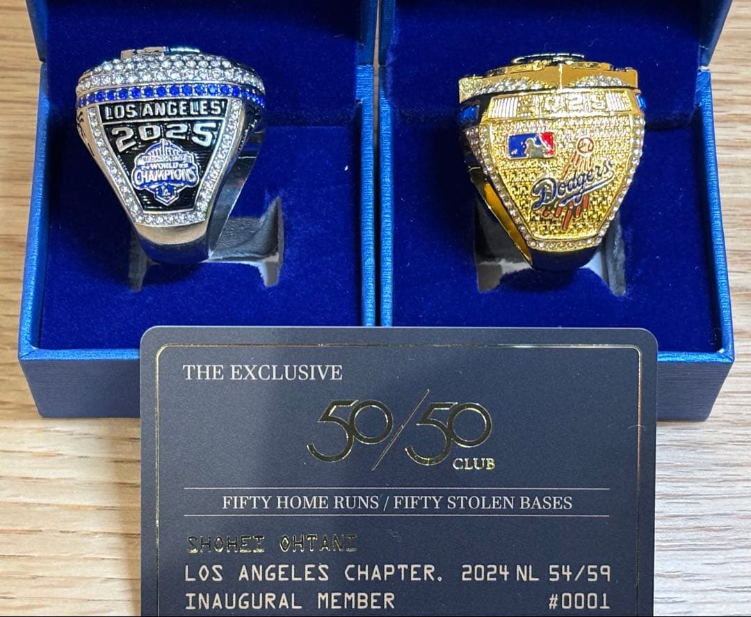 ⭐完全一点限定⭐【入手困難セット】大谷翔平 2025世界一リング厳選3点特別構成