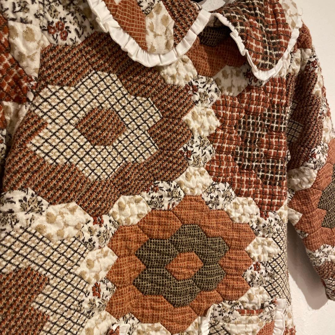 fish&kids パッチワーク　ワンピース　4-5y