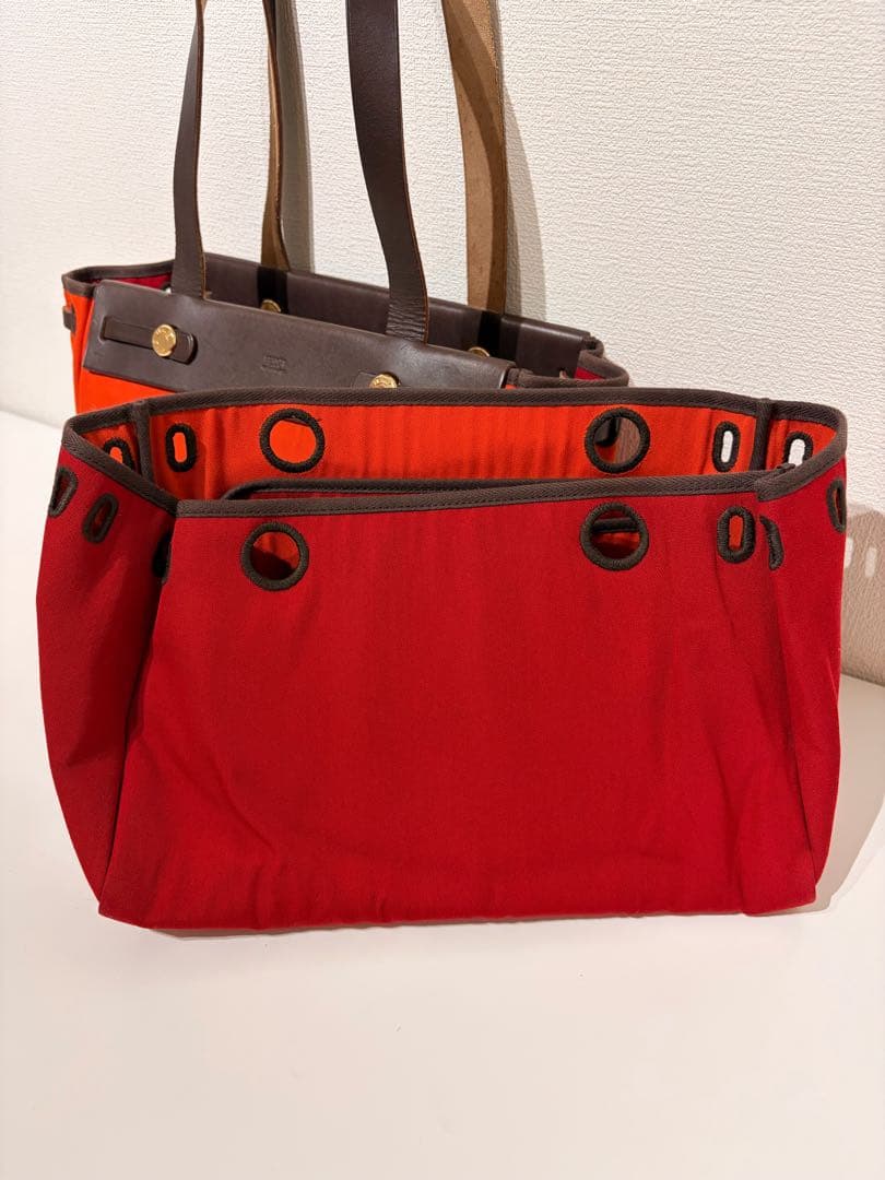 エルメス Hermesエールバッグ カバスPMトートバッグ トワルオフィシエレザ