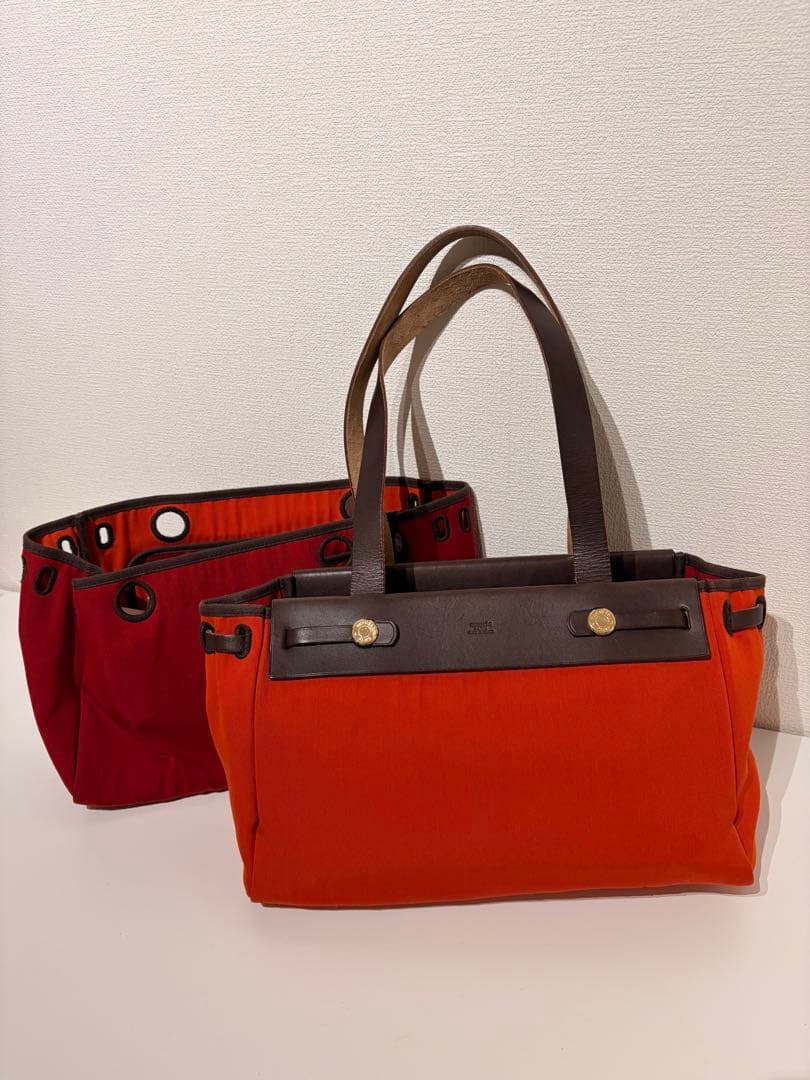 エルメス Hermesエールバッグ カバスPMトートバッグ トワルオフィシエレザ