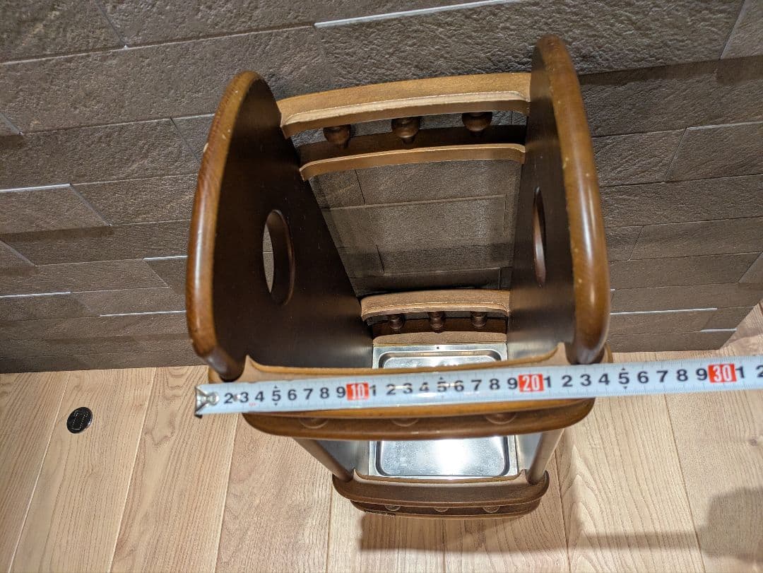 【karimoku 】カリモク 木製アンティーク調 傘立て スピンドルデザイン