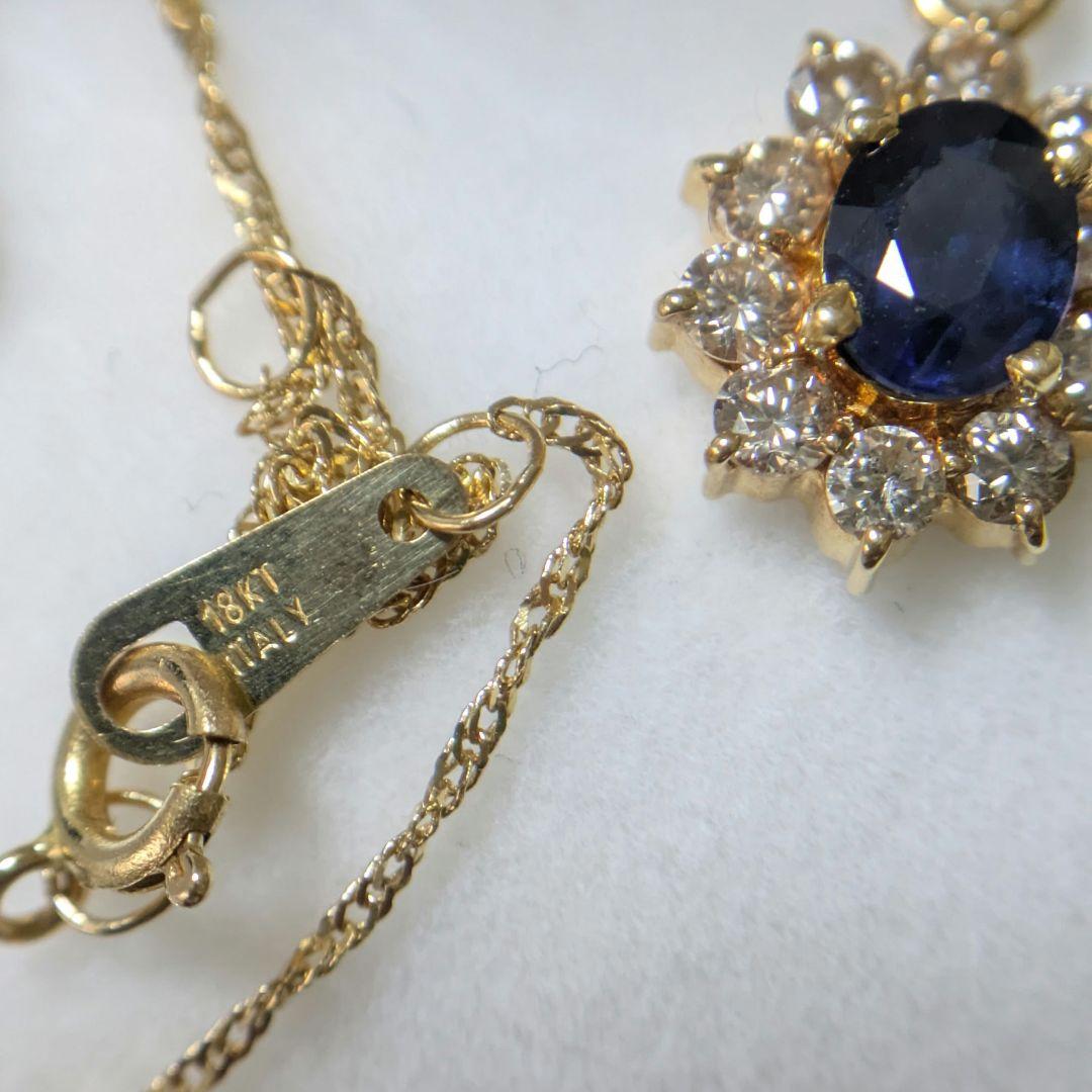 ゴールド フラワー ネックレス　k18