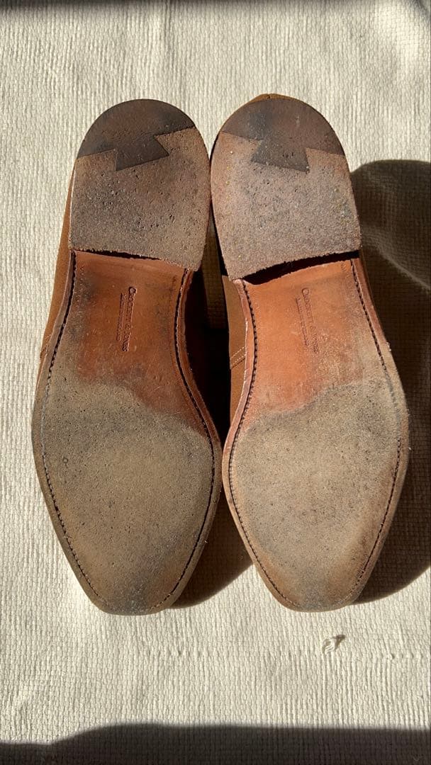 Crockett & Jones ブラウン スウェード プレーントゥ UK8.5