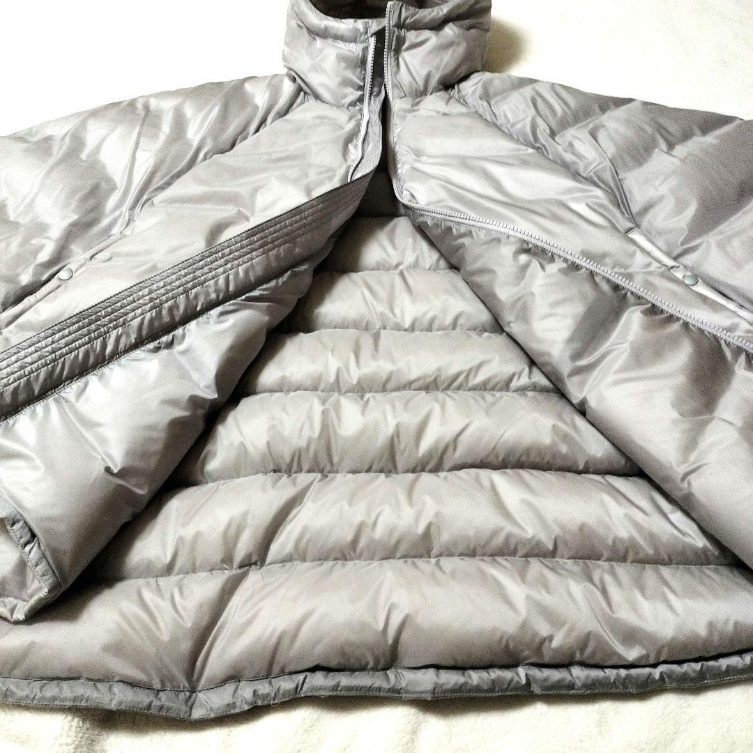 【希少】Marmot×BEAMS　ダウンコート　ポンチョ　男女◯　シルバーグレー