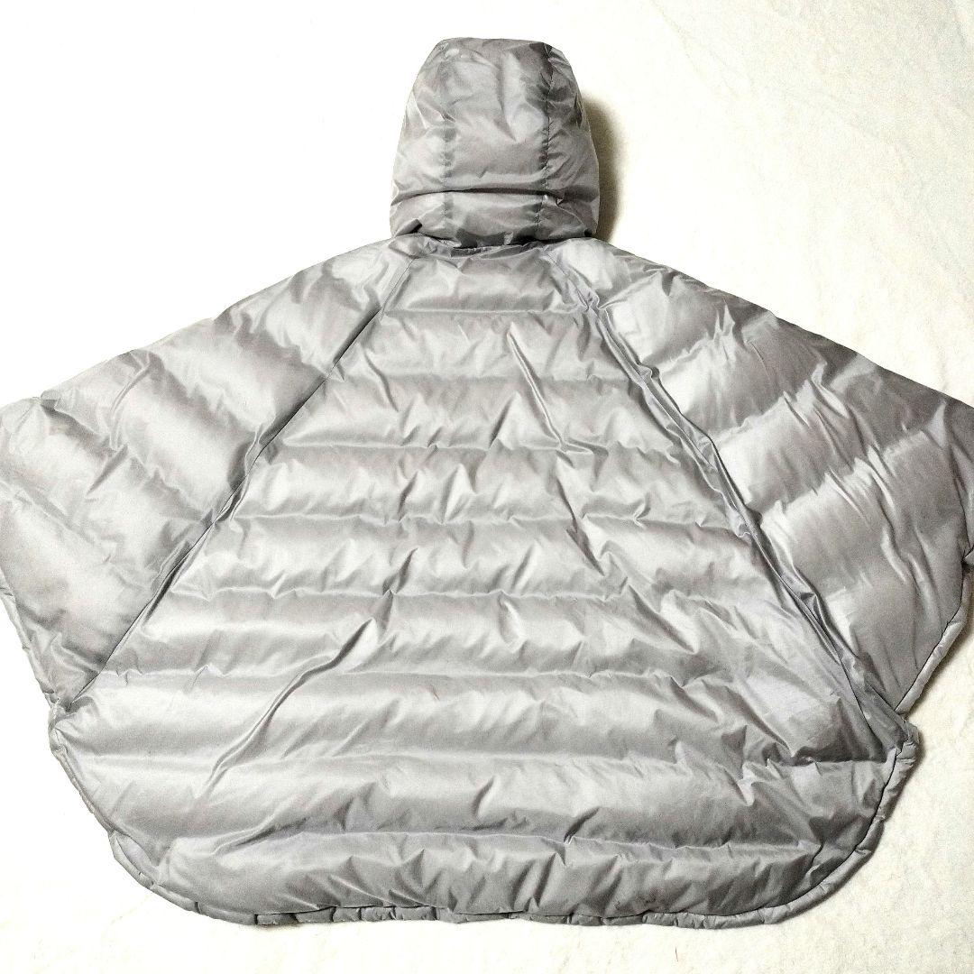 【希少】Marmot×BEAMS　ダウンコート　ポンチョ　男女◯　シルバーグレー