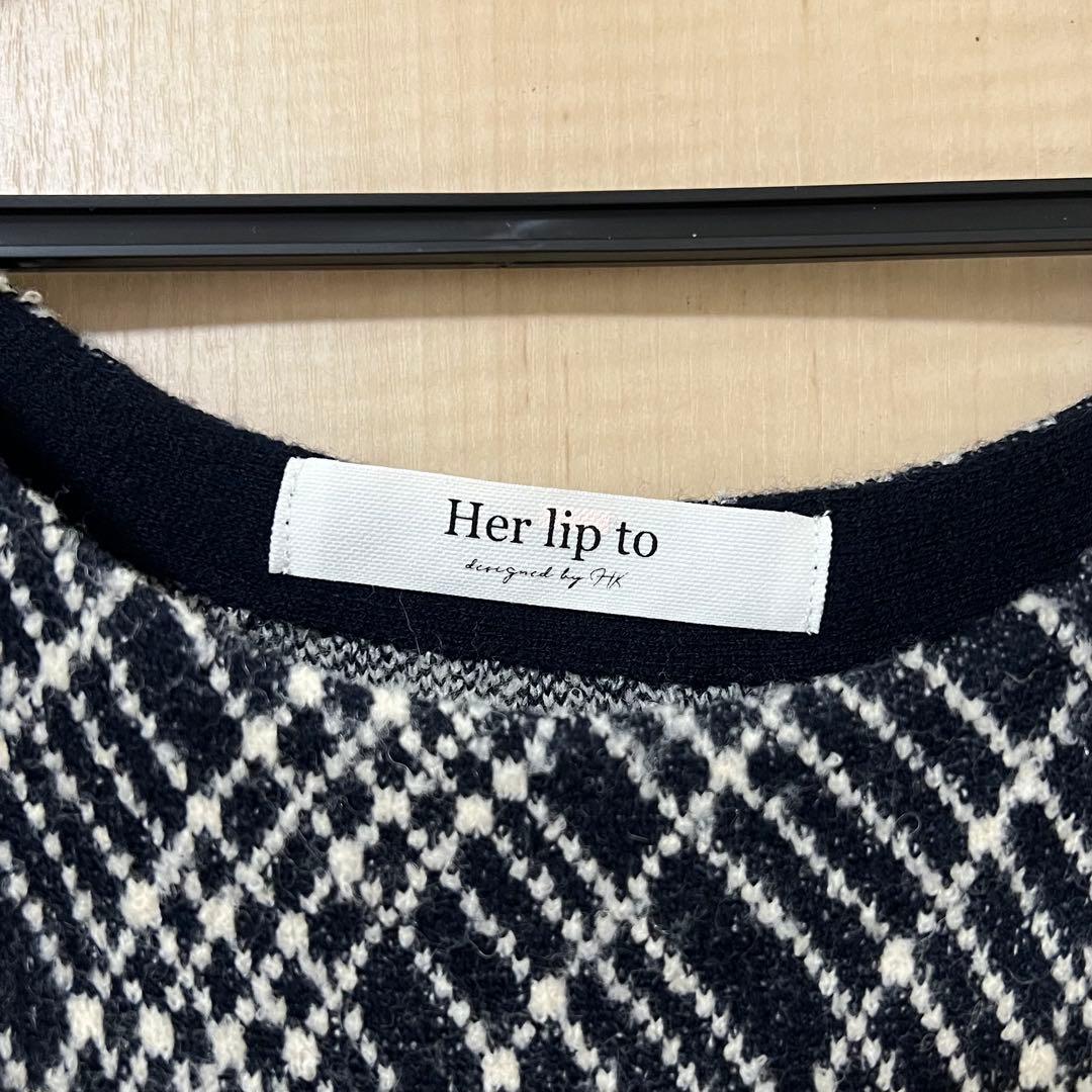 ワンピース herlipto Vosges Jacquard Knit Dress