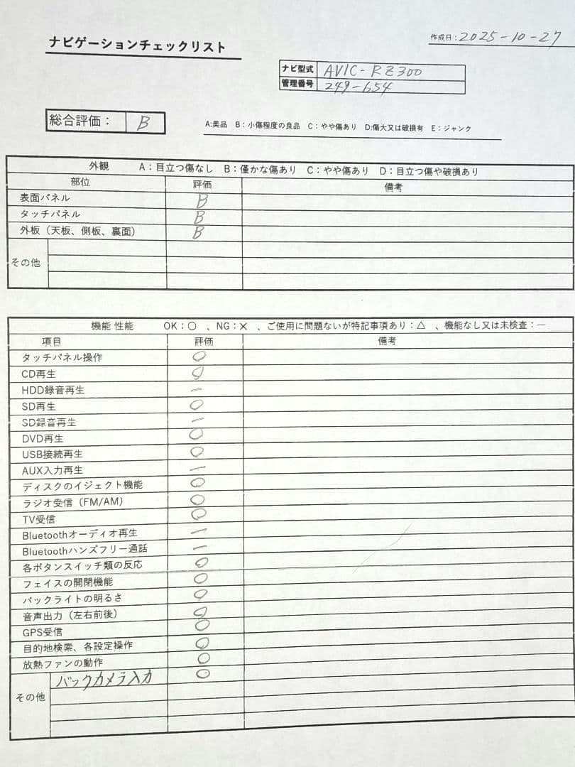 ★カロッツェリア AVIC-RZ300 DVD再生・ワンセグTV★動作良好