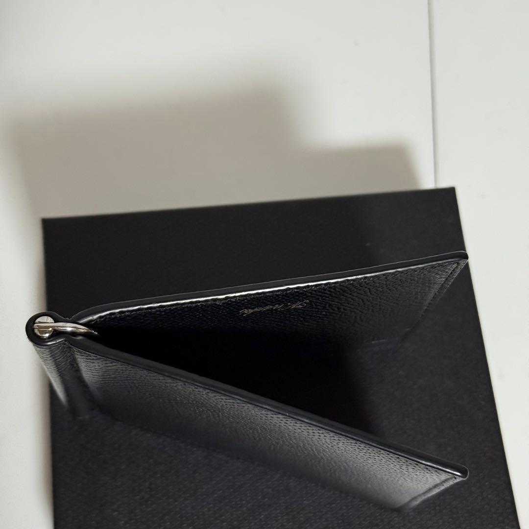 ⭐️極美品⭐️ダンヒル　マネークリップ　グレインレザー　メンズ　ブラック