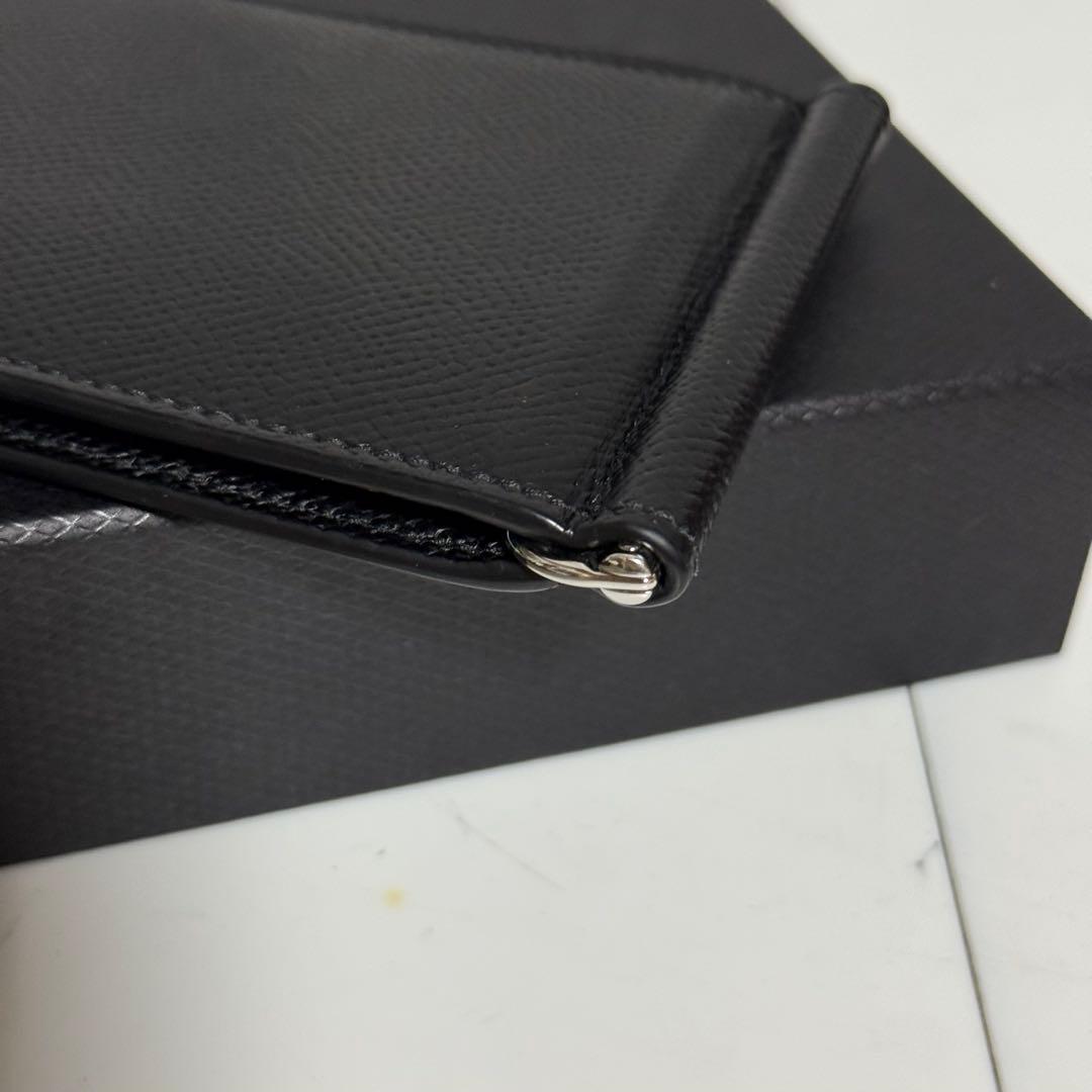 ⭐️極美品⭐️ダンヒル　マネークリップ　グレインレザー　メンズ　ブラック