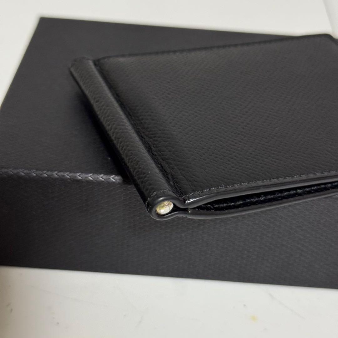 ⭐️極美品⭐️ダンヒル　マネークリップ　グレインレザー　メンズ　ブラック