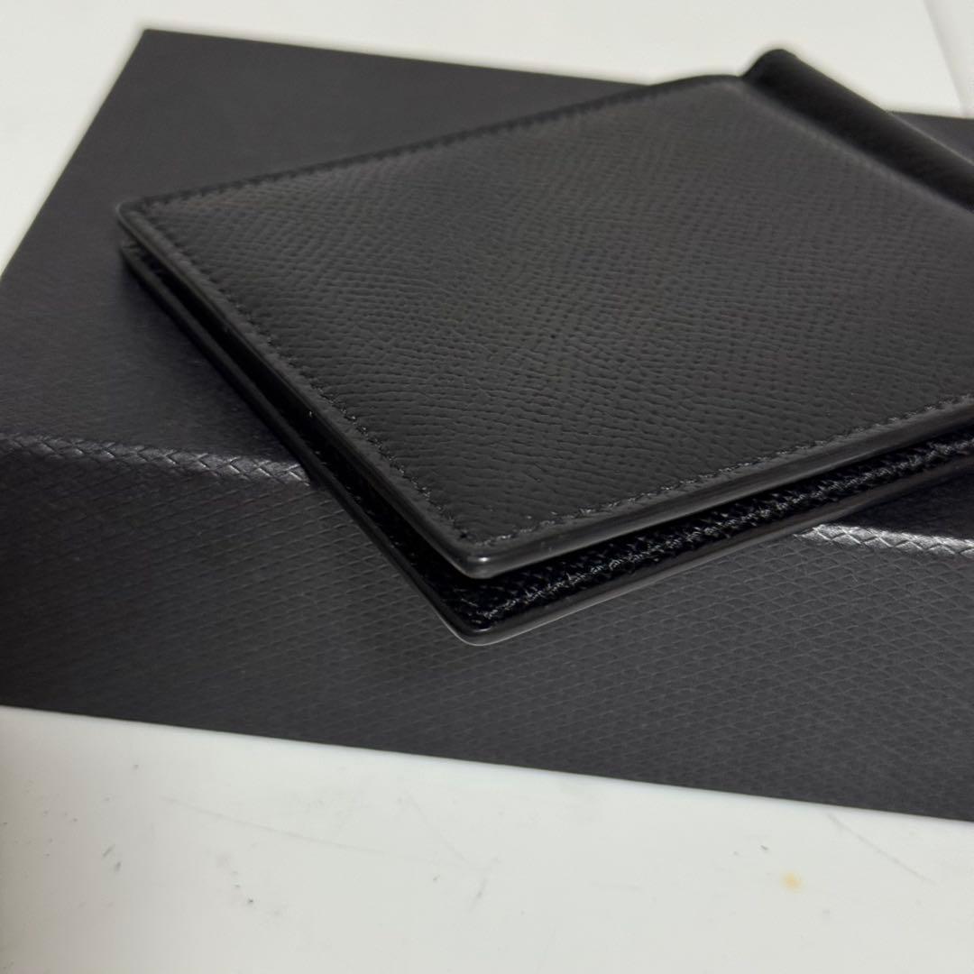 ⭐️極美品⭐️ダンヒル　マネークリップ　グレインレザー　メンズ　ブラック