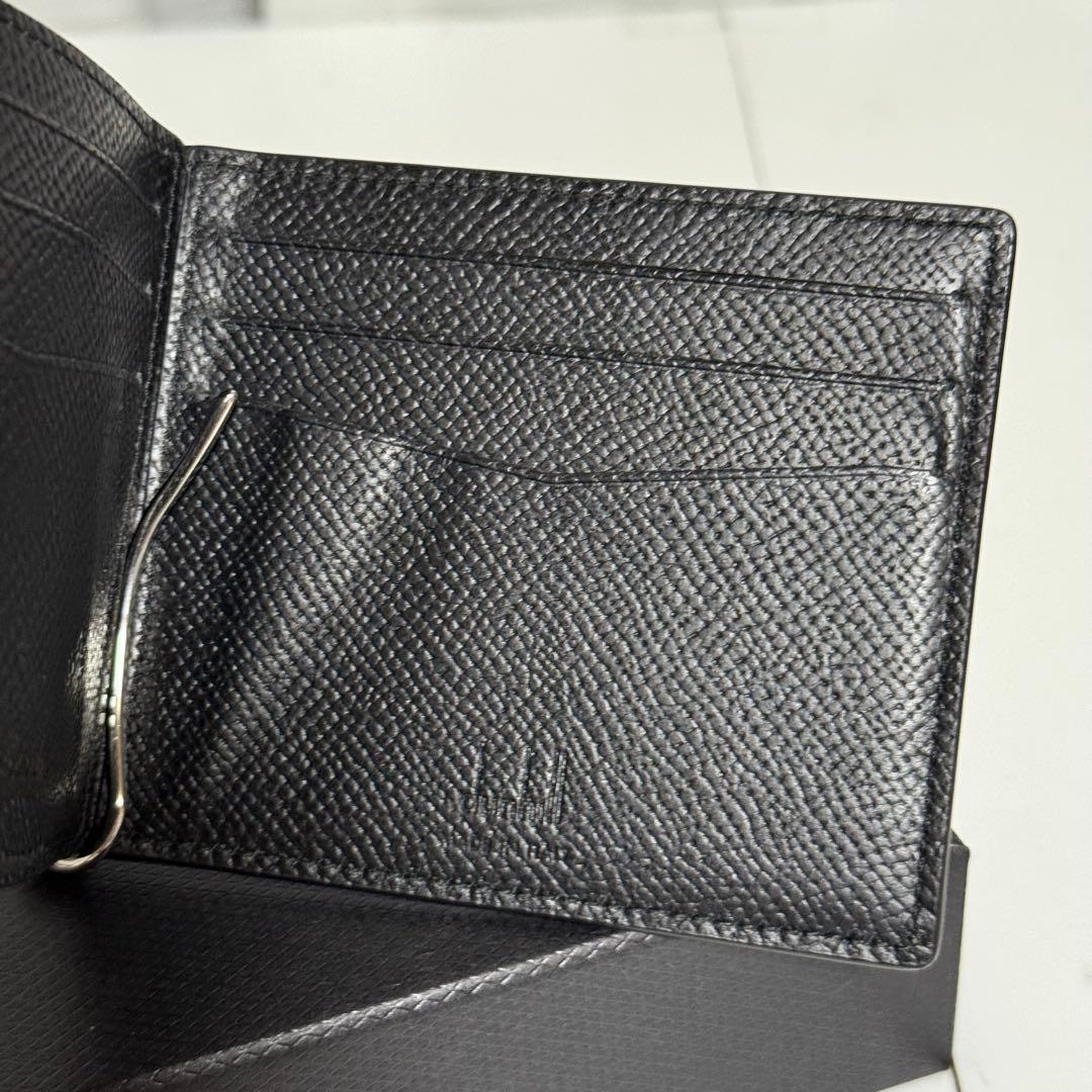 ⭐️極美品⭐️ダンヒル　マネークリップ　グレインレザー　メンズ　ブラック