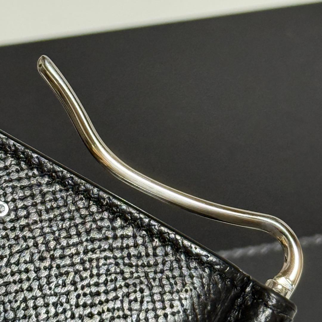 ⭐️極美品⭐️ダンヒル　マネークリップ　グレインレザー　メンズ　ブラック