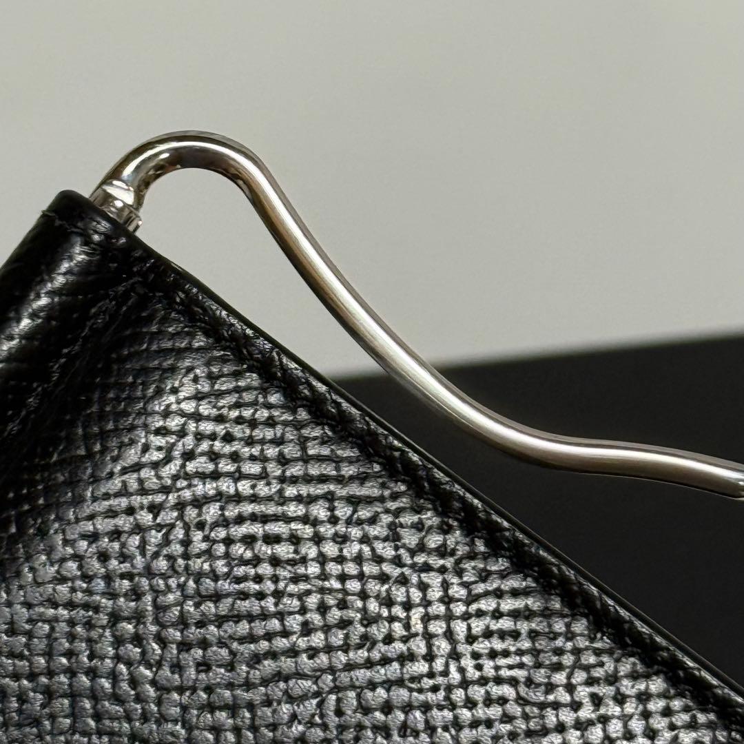 ⭐️極美品⭐️ダンヒル　マネークリップ　グレインレザー　メンズ　ブラック