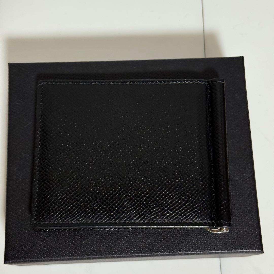 ⭐️極美品⭐️ダンヒル　マネークリップ　グレインレザー　メンズ　ブラック