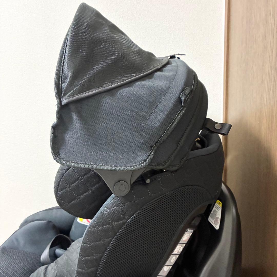 【美品】Aprica フラディア グロウ ISOFIX 2022357 黒 ①