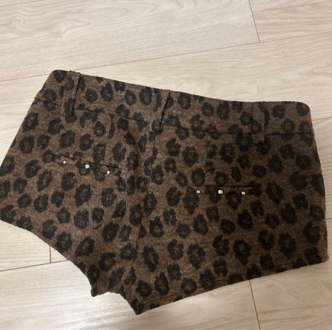 setupexe レオパード ショートパンツ ヒョウ柄 ブラウン M 2size