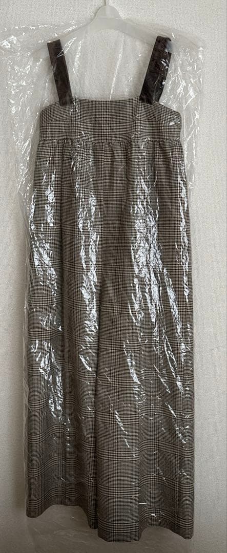 トゥデイフル　チェックワイド　コンビネゾン