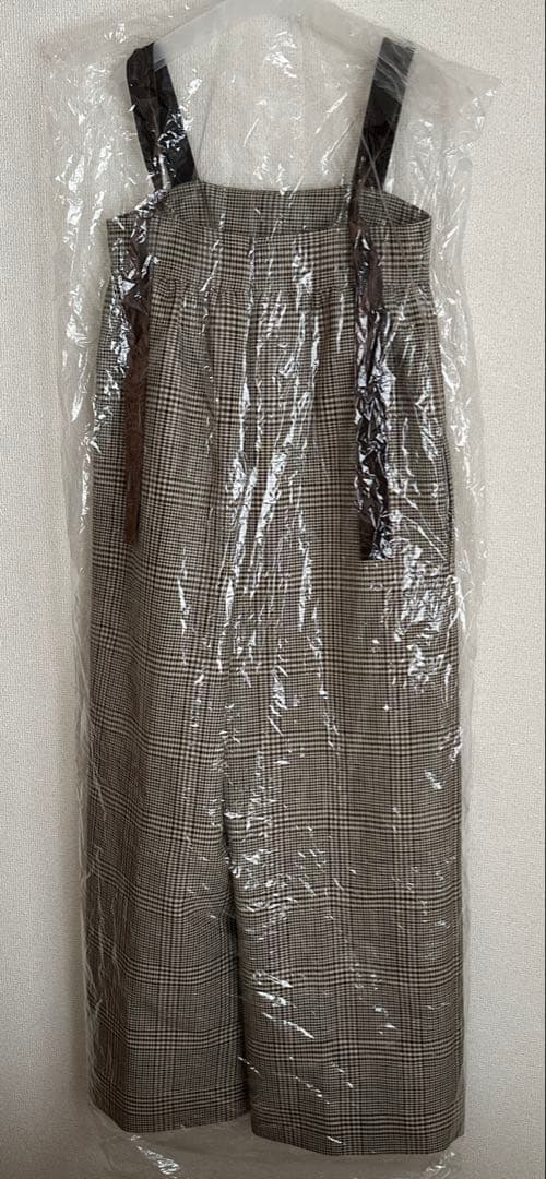 トゥデイフル　チェックワイド　コンビネゾン