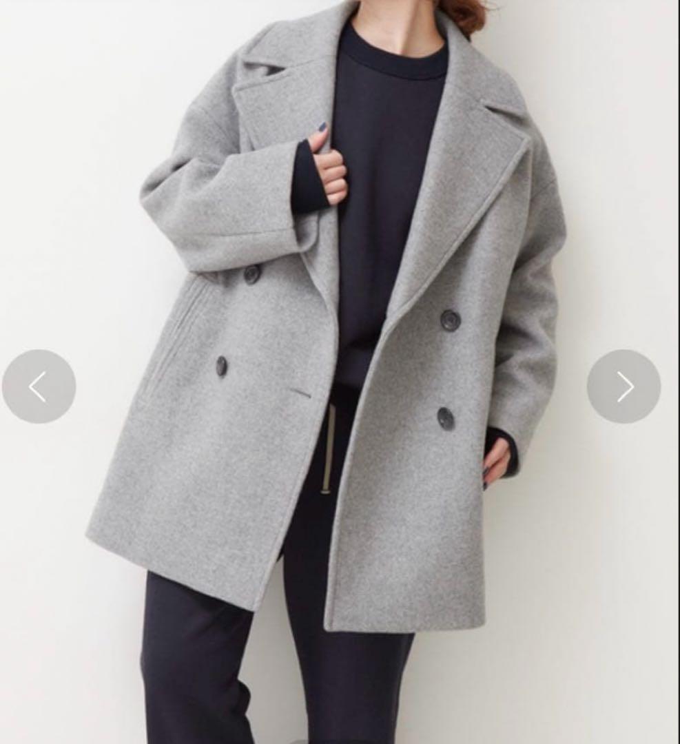 美品 ＊spick&span WメルトンPコート36