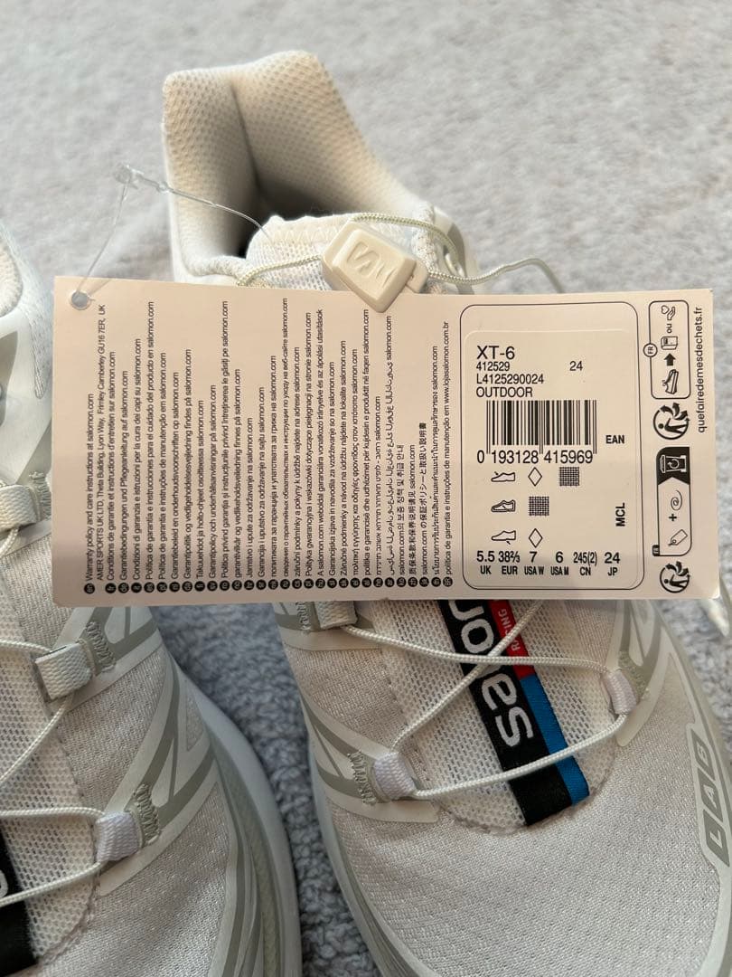 M*u様 SALOMON S-LAB XT 6 ホワイト　24