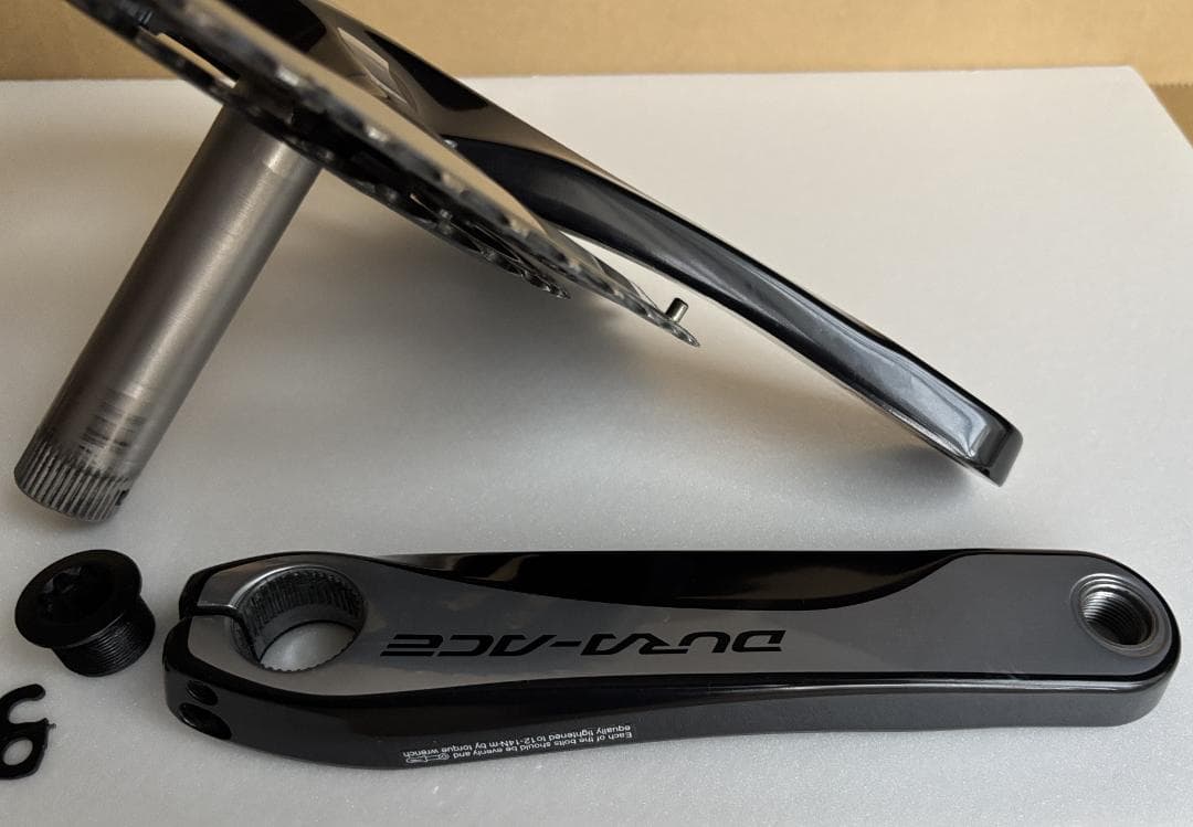 SHIMANO DURA-ACE FC-9000 クランクセット シルバー美品