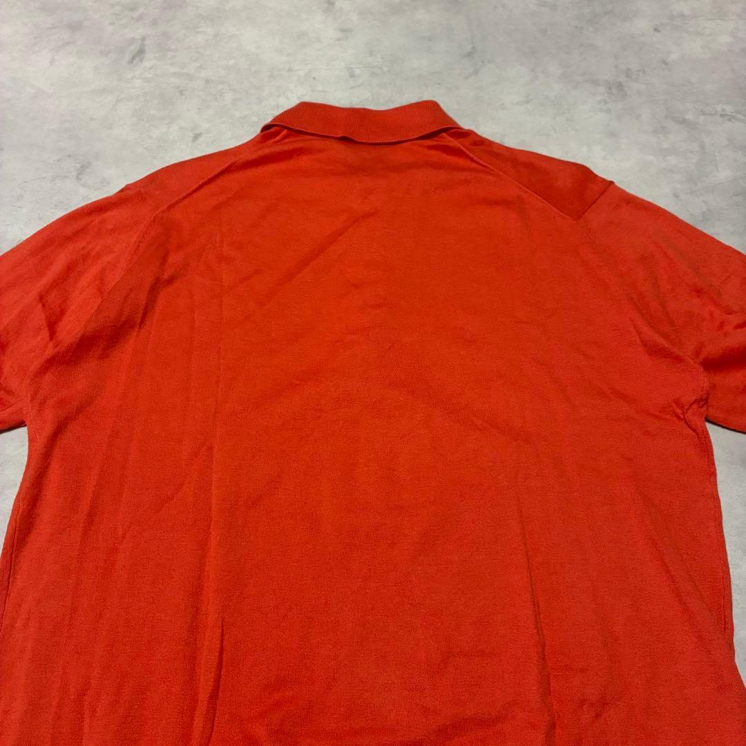 JOHN SMEDLEYイギリス製 ニットポロシャツ エルメスオレンジ 英国製