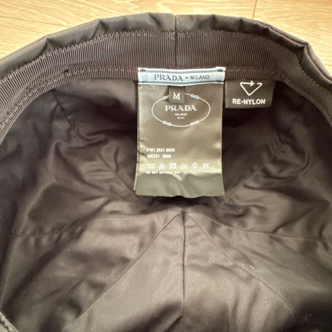 PRADA ブラック ナイロンキャスケット　M 未使用