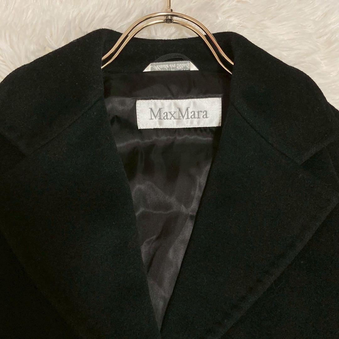 MaxMara チェスターロングコート ブラック 38 キレイめ フォーマル