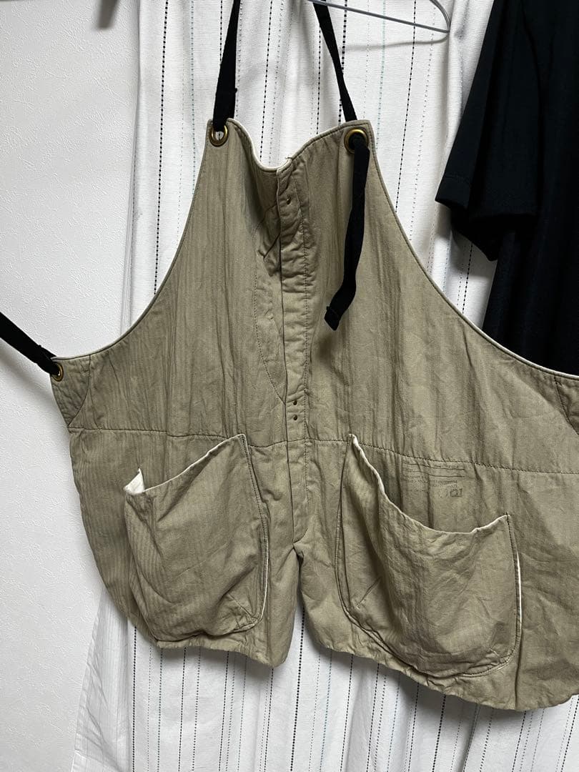 Suolo（スオーロ） GRIZZLY エプロン ウォッシュデニム　USED