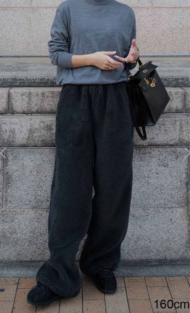 グレー フリース ワイドパンツ マチャット 36 新作